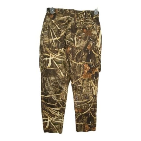 Gamer Winner Mens Pants Size Medium Brown Camo Hunting Cargo Pockets Fishing - Picture 8 of 8
